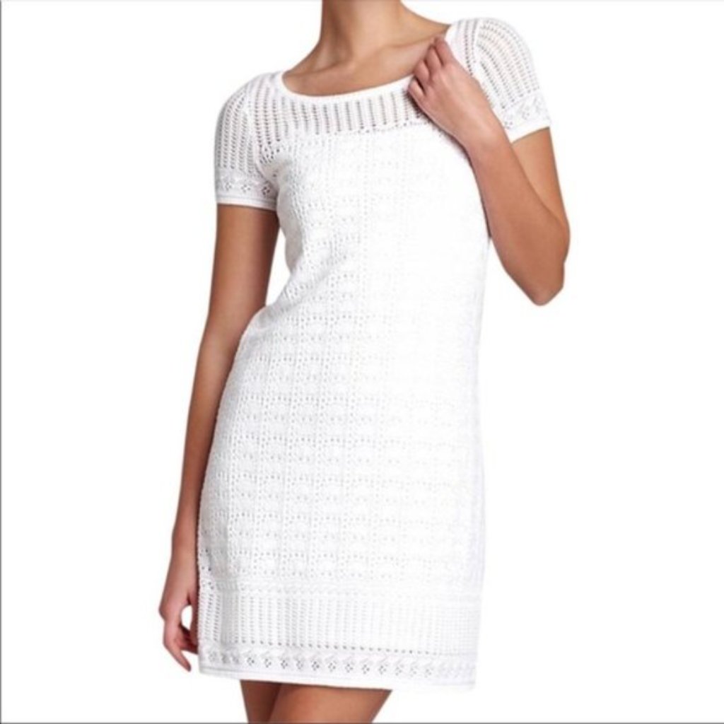 Lilly Pulitzer Paula Sweater Dress Resort White Xs